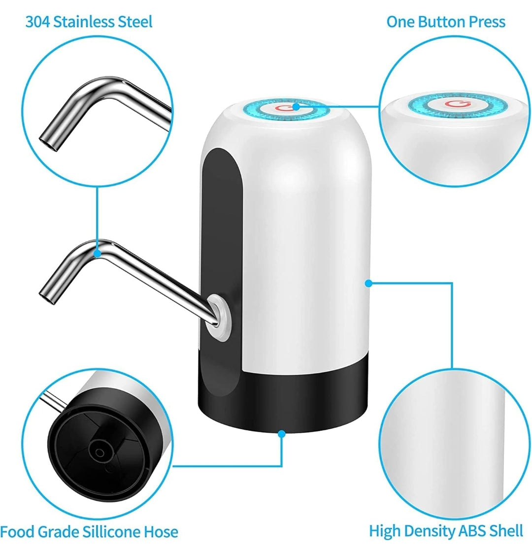 Automatic Water Dispenser USB Rechargeable Battery Water Pump for 20 Litre Bottle Electric Can with Built in Copper String Benefits Water can Pump