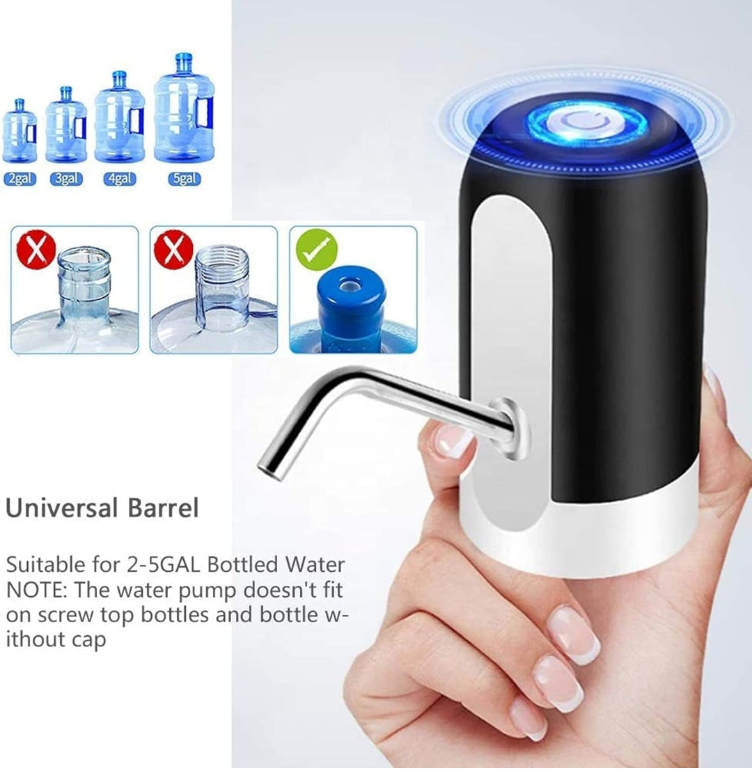 Automatic Water Dispenser USB Rechargeable Battery Water Pump for 20 Litre Bottle Electric Can with Built in Copper String Benefits Water can Pump